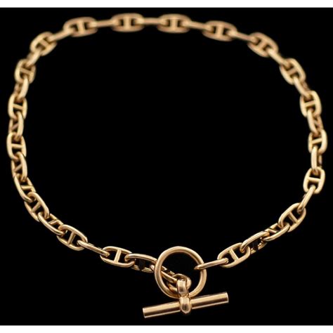 collier chaine ancre hermes|chaine d'ancre collier.